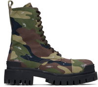 Camouflage Canvas Boots