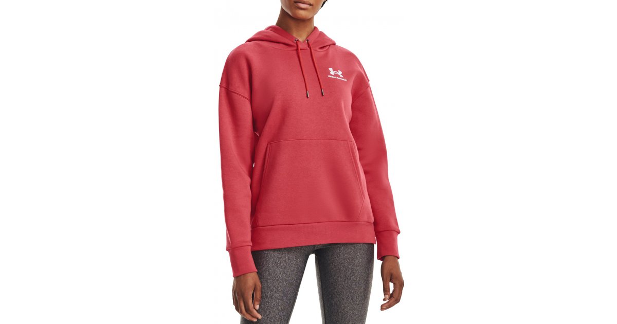 Mikina Under Armour Essential Fleece Hoodie Červená | 1373033-638, 1