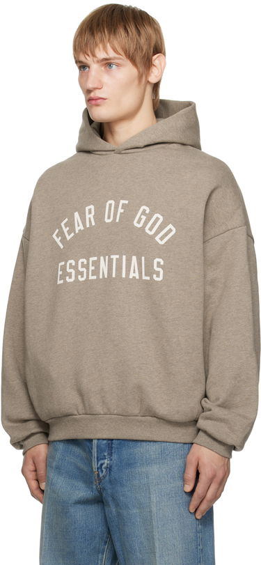 Mikina Fear of God Fear of God ESSENTIALS Fleece Hoodie Hnedá | 192HO246251F, 3