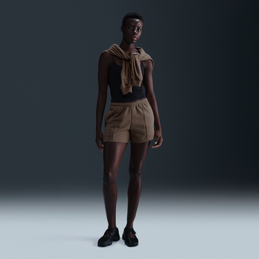 Šortky Nike Sportswear Chill Terry French Terry Mid-Rise Shorts Hnedá | HF6940-233, 1