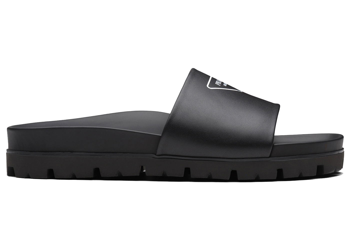 Tenisky a topánky Prada Logo Leather Slide Čierna | 2X3060_A21_F0002, 0