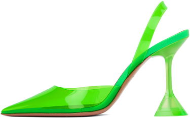 Tenisky a topánky Amina Muaddi Sling Back Heels Zelené | HOLLI GLASS SLING CL PVC, 2