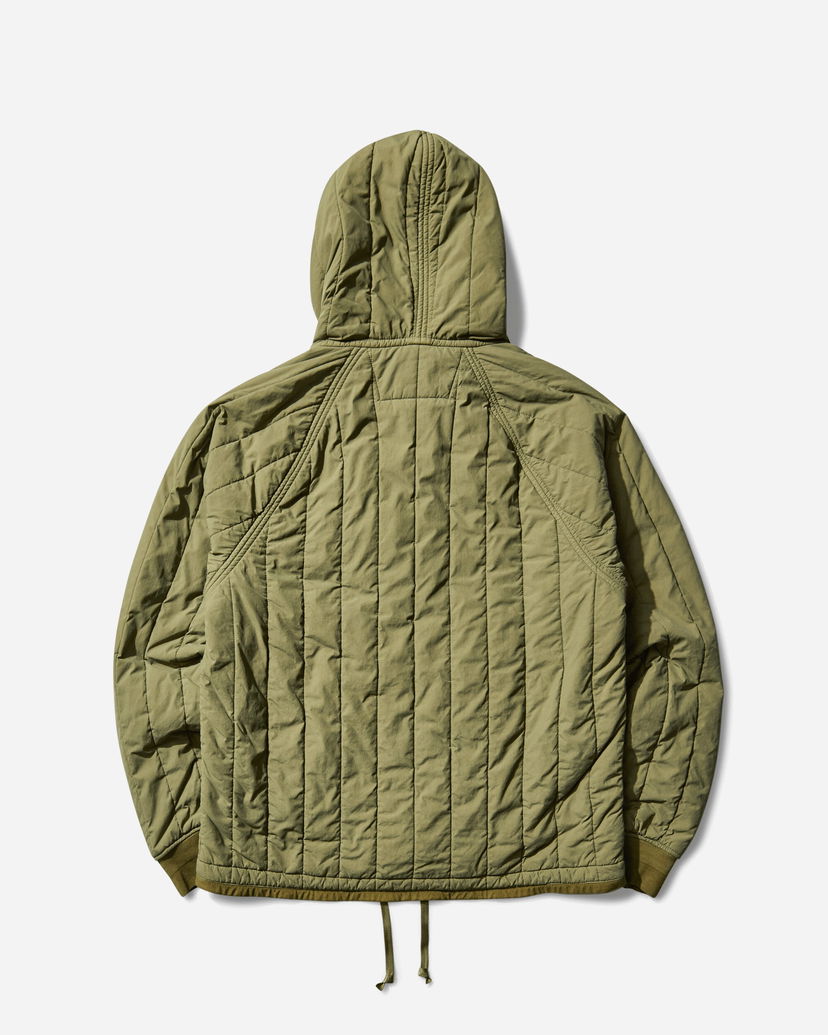 Prešívaná bunda C.P. Company GD Quilted Hooded Liner Goggle Jacket Zelené | 19CMOW081A-110437G 652