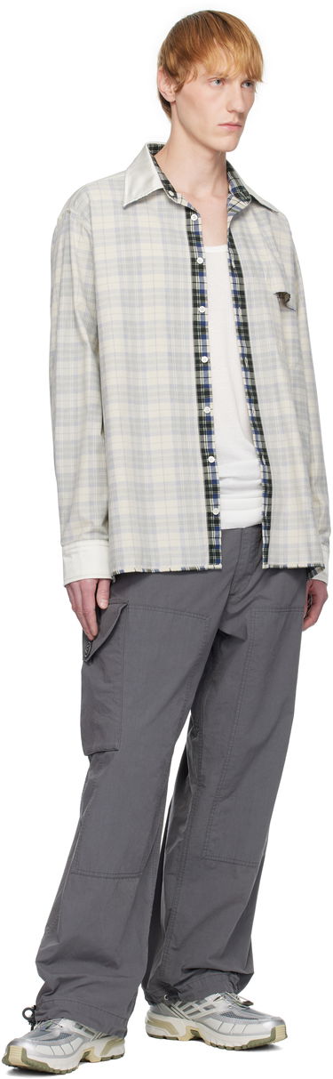 Košeľa Maison Margiela MM6 Maison Margiela Checkered Placket Shirt Biela | SH2DT0016 M35444, 4