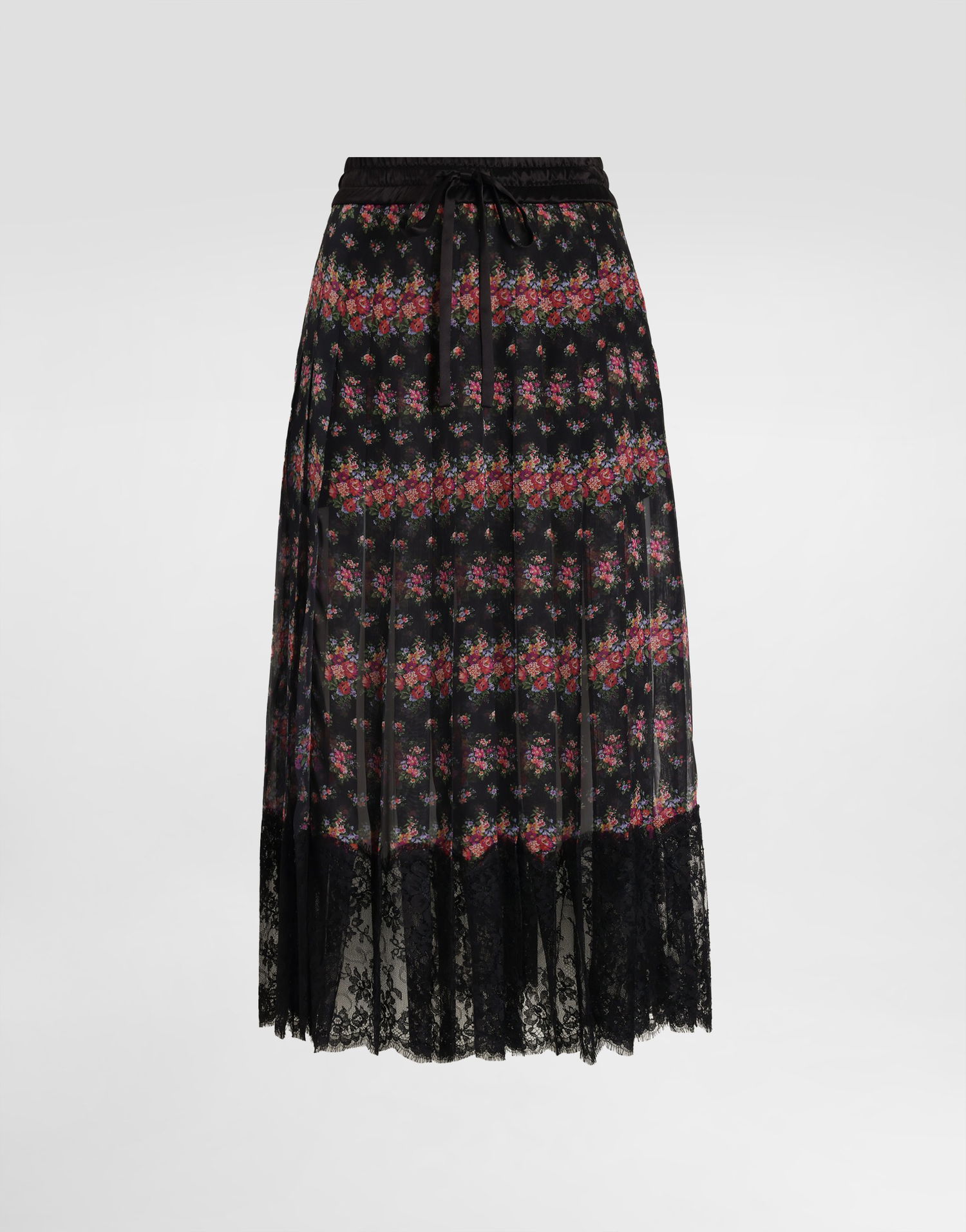 Sukňa Dolce & Gabbana Small Flower Bouquets-print Pleated Chiffon Skirt Rôznofarebný | F4DB4TFSSLBHN5XK, 0