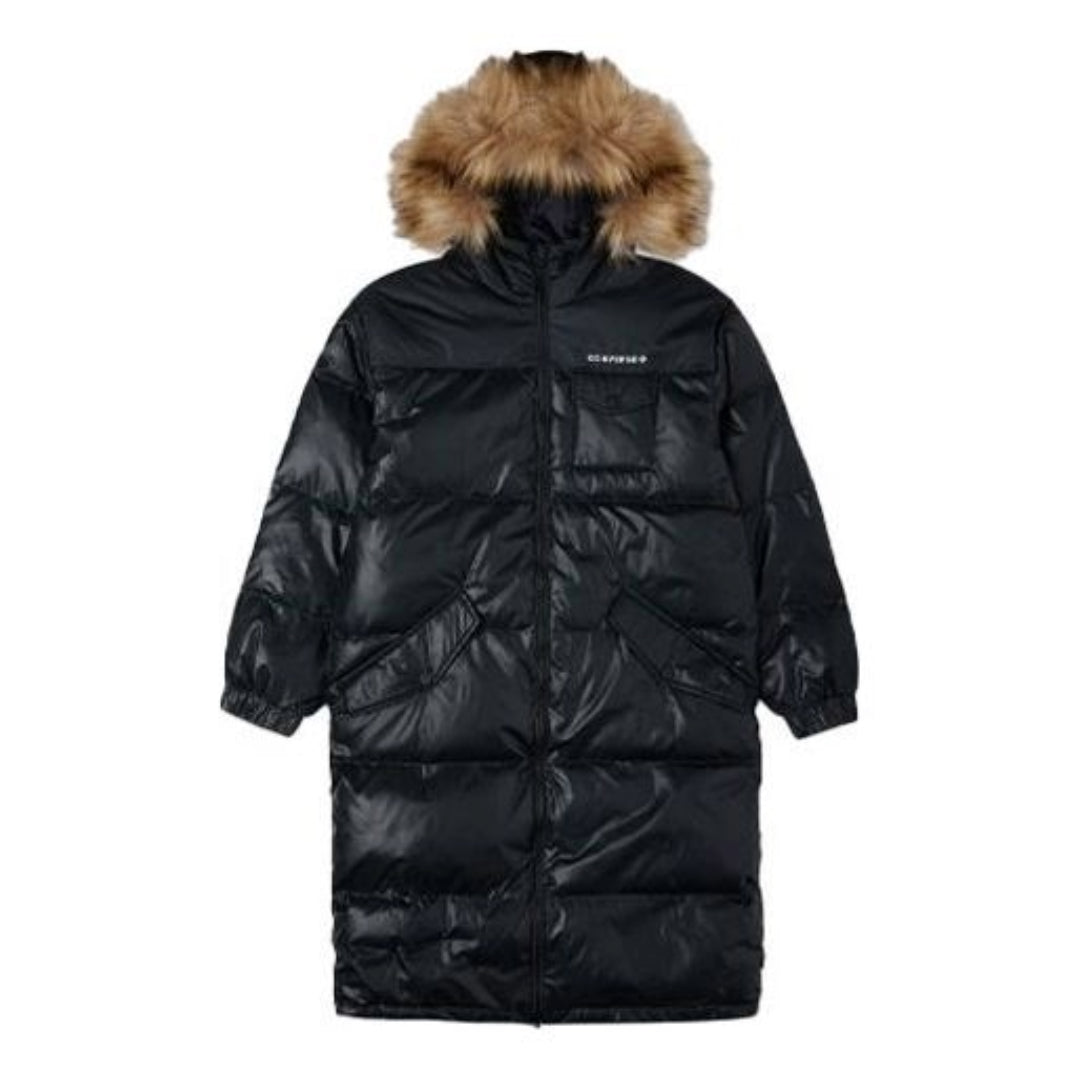 Prešívaná bunda Converse Long Down Jacket Čierna | 10021989-A02, 0