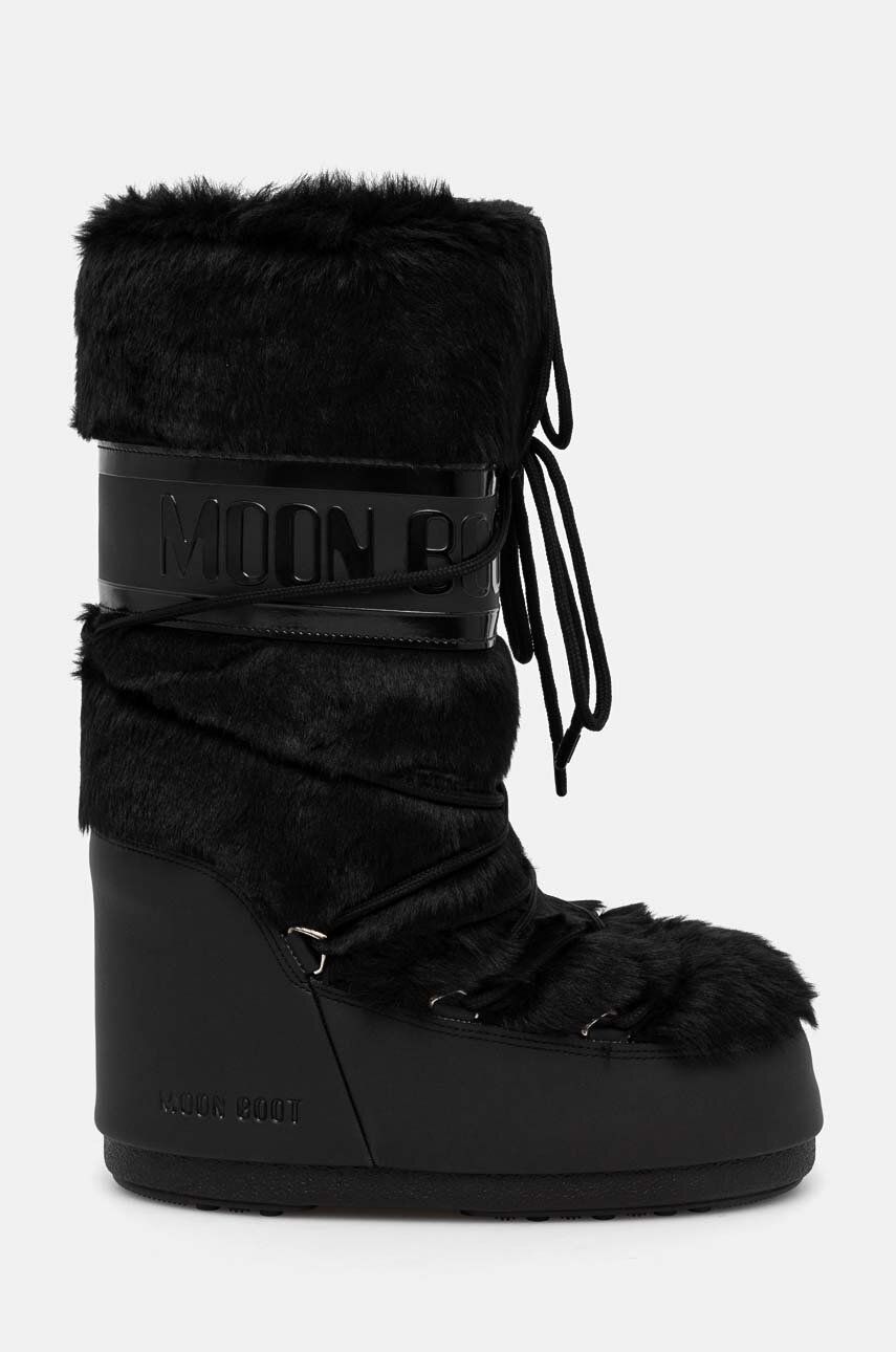 Tenisky a topánky Moon Boot MB ICON FAUX FUR Boots Čierna | 80D1408900.N001, 1