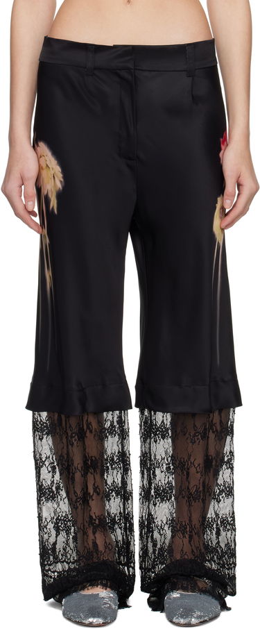 Nohavice Collina Strada Collina Strada Dante Lace Trousers Čierna | XX6039-B, 0