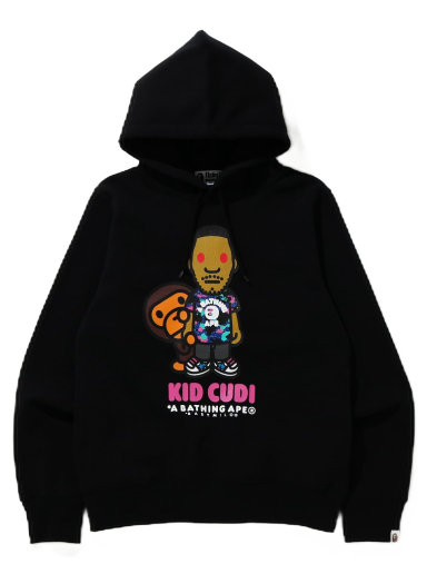 Mikina BAPE Kid Cudi x Baby Milo Pullover Hoodie Čierna | 002PPG731901XBLK