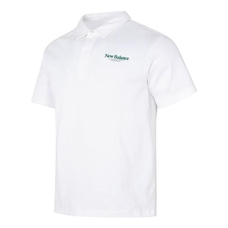 Polo tričko New Balance Polo Shirt Biela | 5FD24193-WT