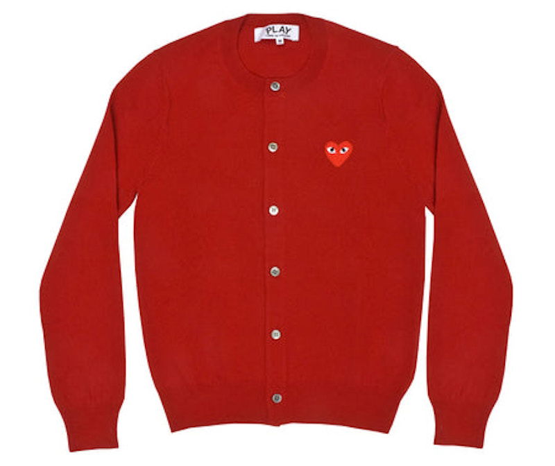 Sveter Comme des Garçons Play Heart Knit Cardigan Červená | AZ-N007-051-5, 0