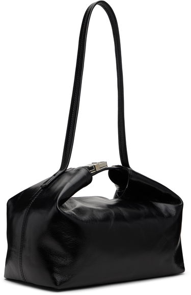 Kabelka BY FAR Bea Creased Leather Shoulder Bag Čierna | MWBSB052LL002BK001PL, 4