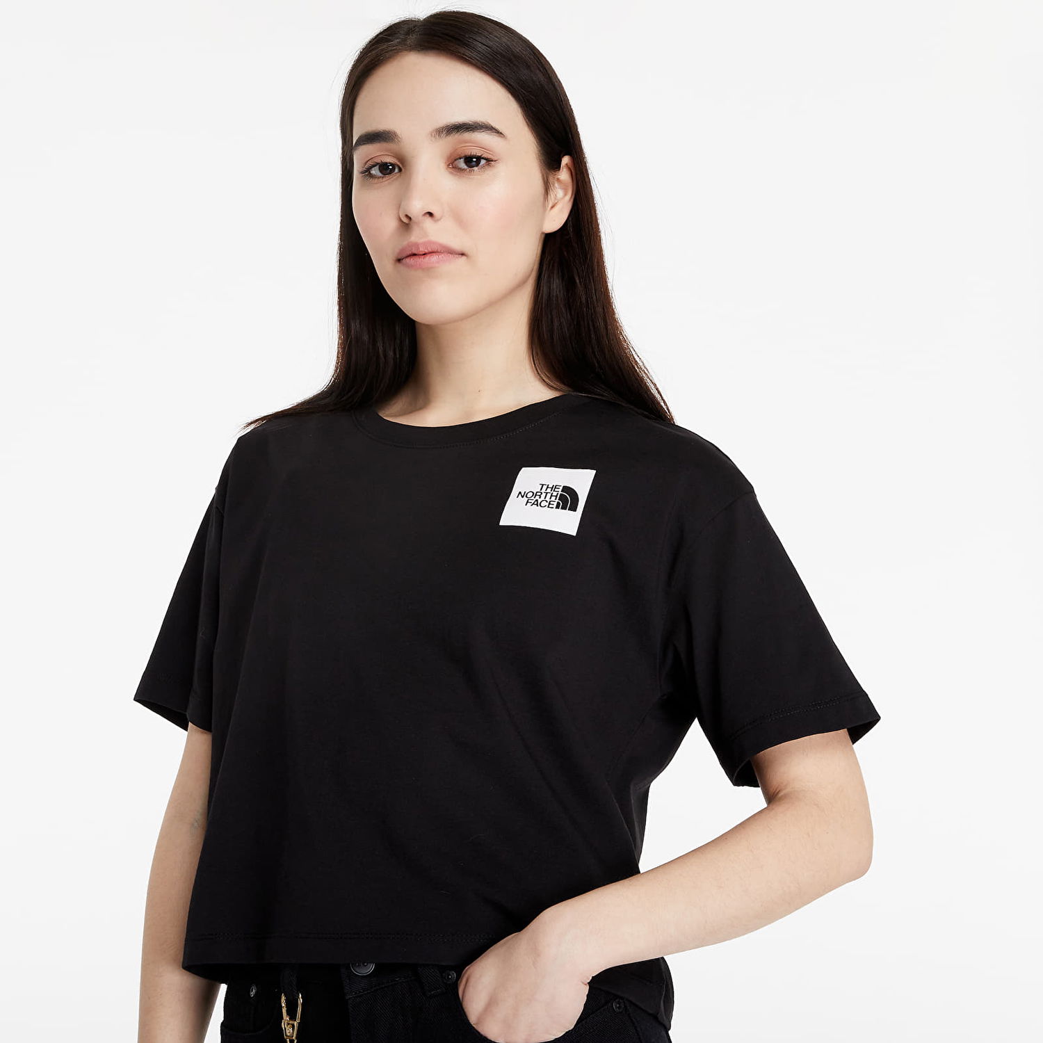 Tričko The North Face Cropped Fine Tee Čierna | NF0A4SY9JK31, 0