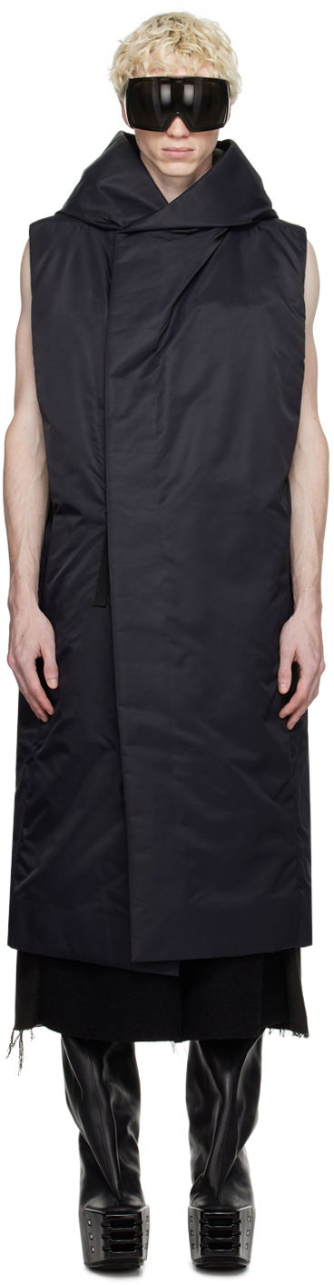 Vesta Rick Owens Hooded Puffer Vest Čierna | RR02C7921 BR, 0