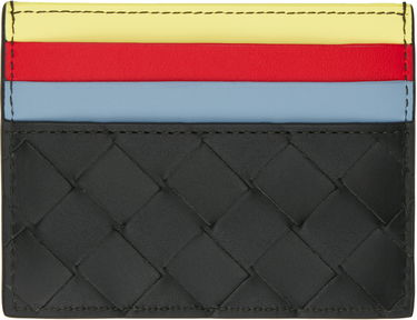Peňaženka Bottega Veneta Intrecciato Multicolor Leather Card Holder Čierna | 796387 VCPQG 3483, 0