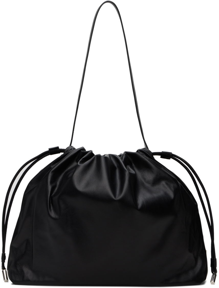 Taška cez rameno The Row Black Angy Shoulder Bag Čierna | W1666-L100, 0