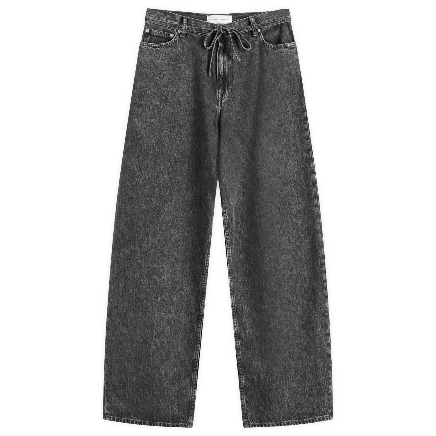 Džínsy Samsoe Samsoe Samsøe Samsøe Saharper Drawstring Wide-Leg Jeans Size 24" Čierna | F25100162-CLR002076, 1