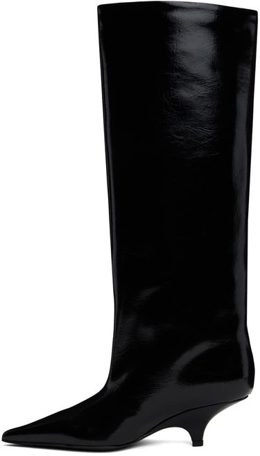 Tenisky a topánky TOTEME 'The Wedge-Heel' Kitten Heel Boots Čierna | 244-WAS0192-LE0020, 2