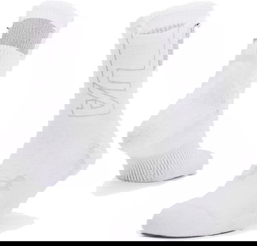 Ponožky Under Armour ArmourDry Run Crew Biela | 1361156-100, 0