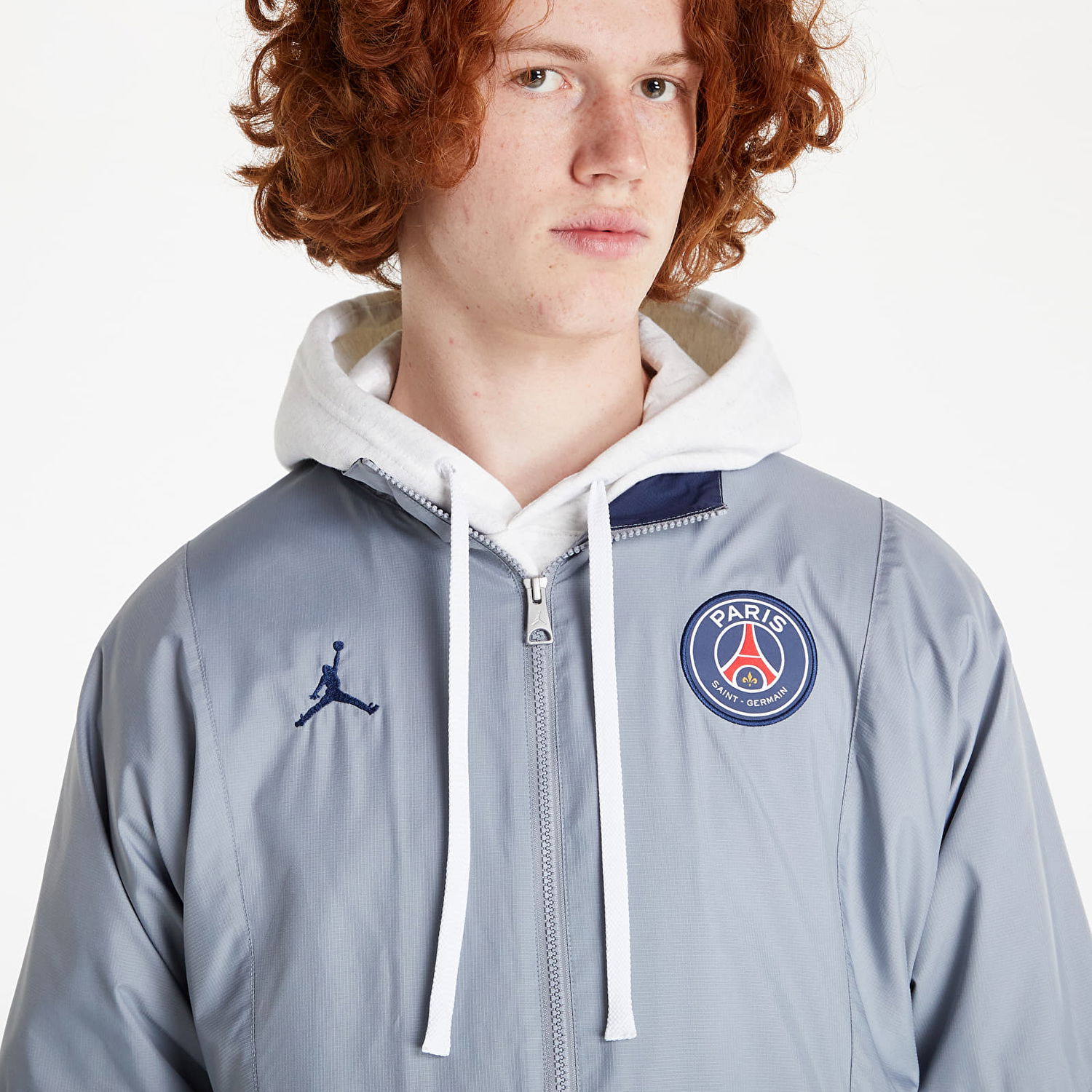Vetrovka Jordan Paris Saint-Germain Flight Suit Jacket Šedá | DJ0387-090, 1