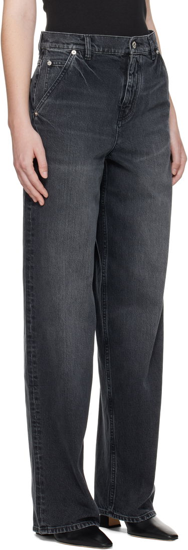 Džínsy KENZO Kenzo x Futura High-Waisted Wide-Leg Jeans Čierna | FF62DP2356C8, 4