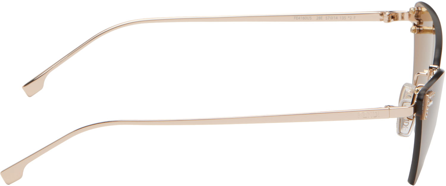 Slnečné okuliare FENDI Fendi First Crystal Sunglasses Hnedá | FE4160US@5728E 192337204371, 1