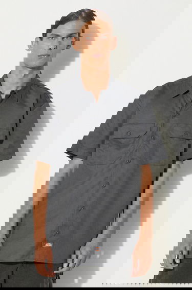 Košeľa Dickies Short Sleeve Shirt Classic Collar Two Chest Pockets Regular Fit Šedá | DK0A4XK7CH0, 3