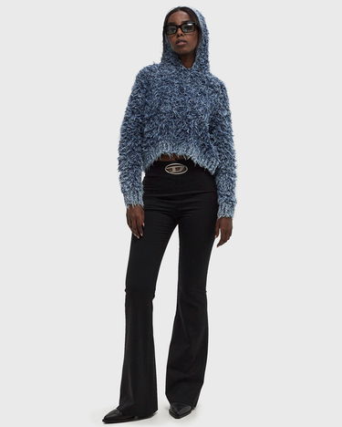 Mikina Diesel M-DOLLY TOP Blue Cropped Hoodie L Modrá | A16567-0KNAE-8NY, 1