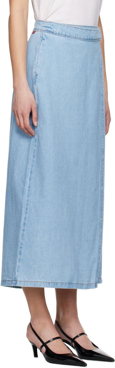 Sukňa Levi's Column Wrap Denim Maxi Skirt Modrá | 001VG-0000, 1