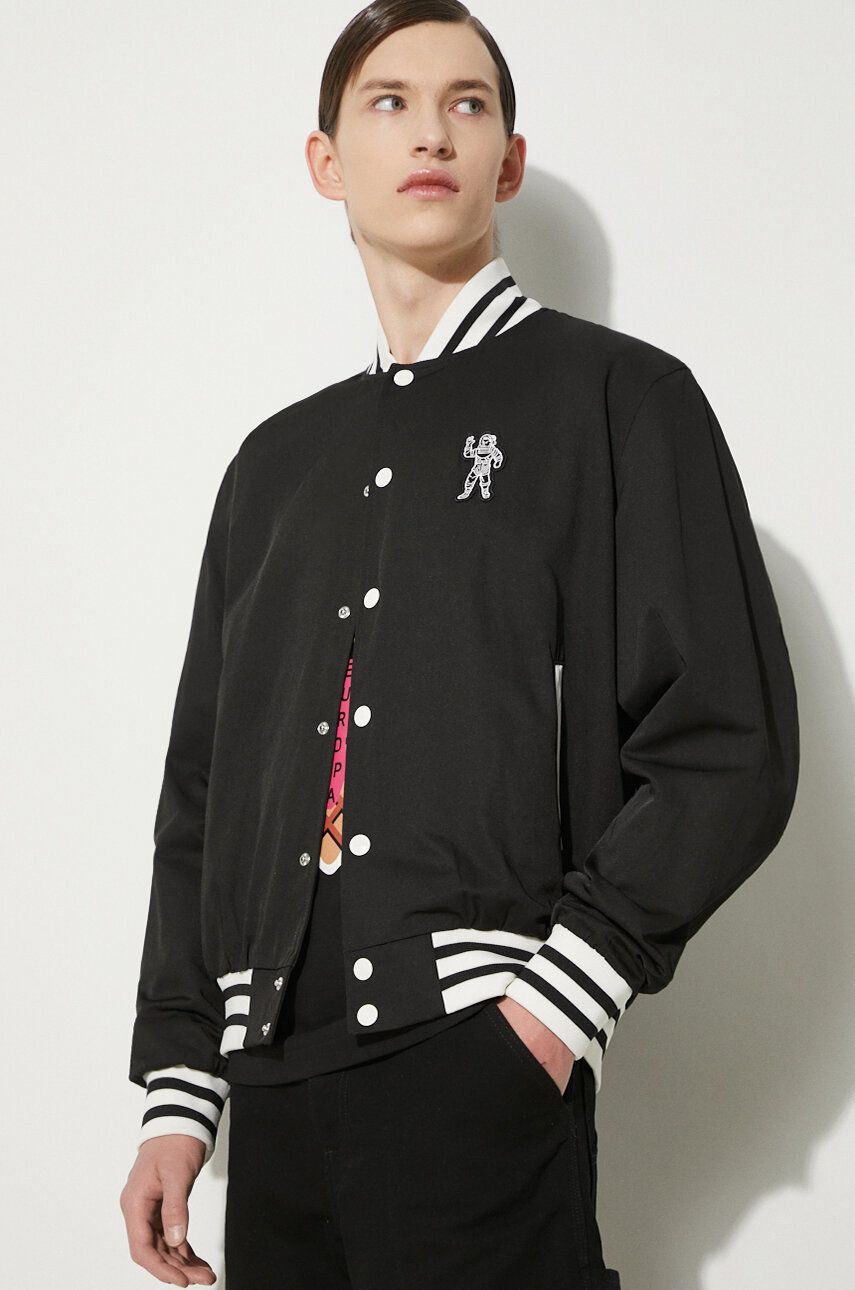 Bomber bunda BILLIONAIRE BOYS CLUB Billionaire Boys Club Arch Logo Lightweight Varsity Bomber Jacket Čierna | B24201, 0