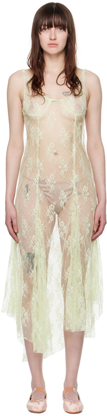 Šaty Collina Strada Collina Strada Pamela Lace Midi Dress Zelené | XX4029, 0