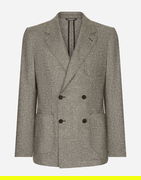 Double-breasted Portofino-fit Stretch Flannel Jacket