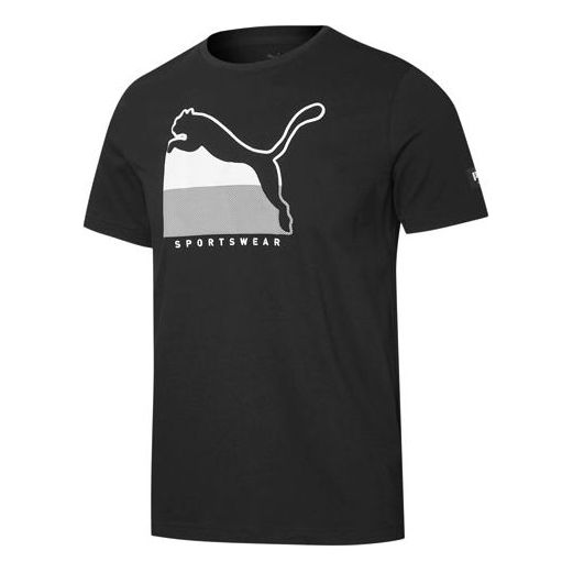 Tričko Puma Athletics Logo Graphic Tee Čierna | 583831-01