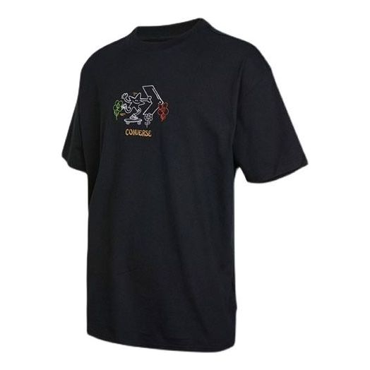 Tričko Converse Pushing Along Graphic Tee Čierna | 10023267-A02