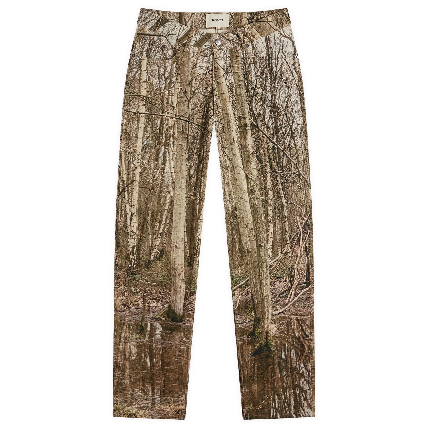 Džínsy Heresy Marsh Printed Jeans Hnedá | HAW24-P07, 0