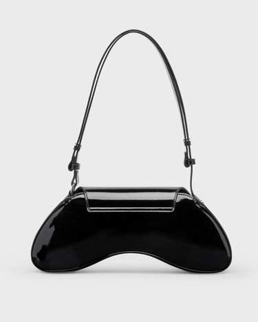 Kabelka Diesel Black Patent Leather Crossbody Bag Čierna | X10221-P6255-T8013, 1