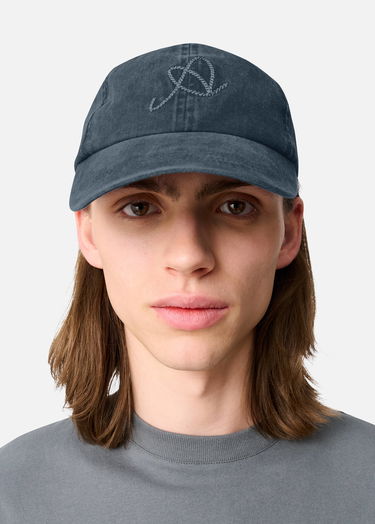 Šiltovka AXEL ARIGATO Scribble A Washed Baseball Cap Modrá | X3556003, 7