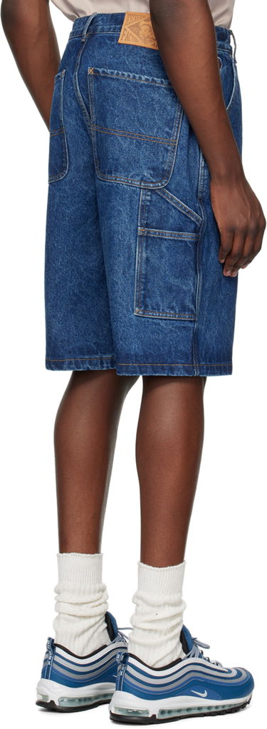 Šortky BBC IceCream ICECREAM Embroidered-Logo Denim Shorts Modrá | IC24254, 2