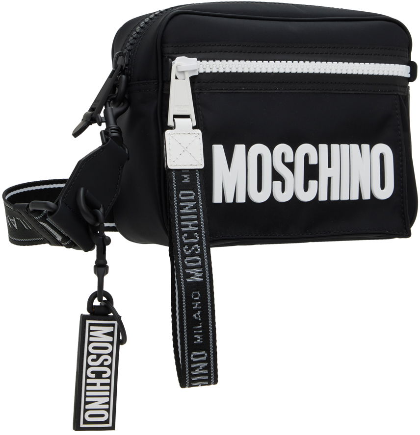 Taška cez rameno Moschino Logo Reporter Bag Čierna | 7410 8220, 1