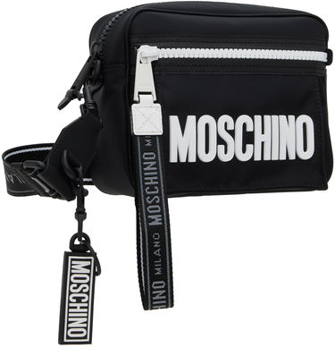 Taška cez rameno Moschino Logo Reporter Bag Čierna | 7410 8220, 1