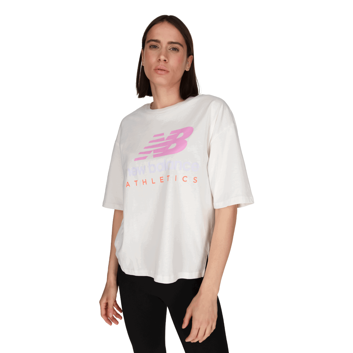 Tričko New Balance NB Athletics Amplified T-Shirt Biela | WT21503-SST, 0