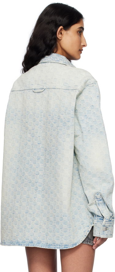 Košeľa MISBHV MISBHV Monogram Ocean Washed Denim Overshirt Modrá | 250W410, 2
