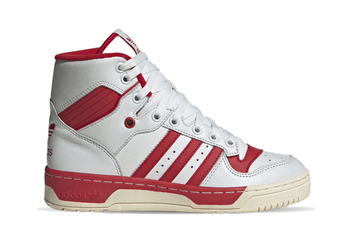 Tenisky a topánky adidas Originals Rivalry Hi Crystal White Scarlet Red W Biela | GW2181, 0