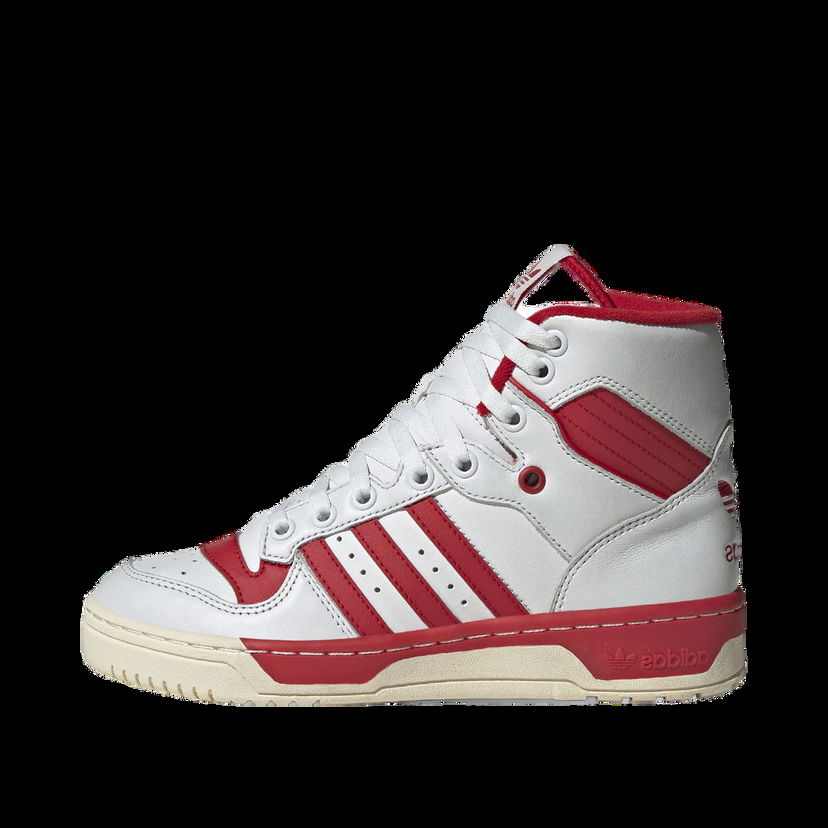 Tenisky a topánky adidas Originals Rivalry Hi Crystal White Scarlet Red W Biela | GW2181