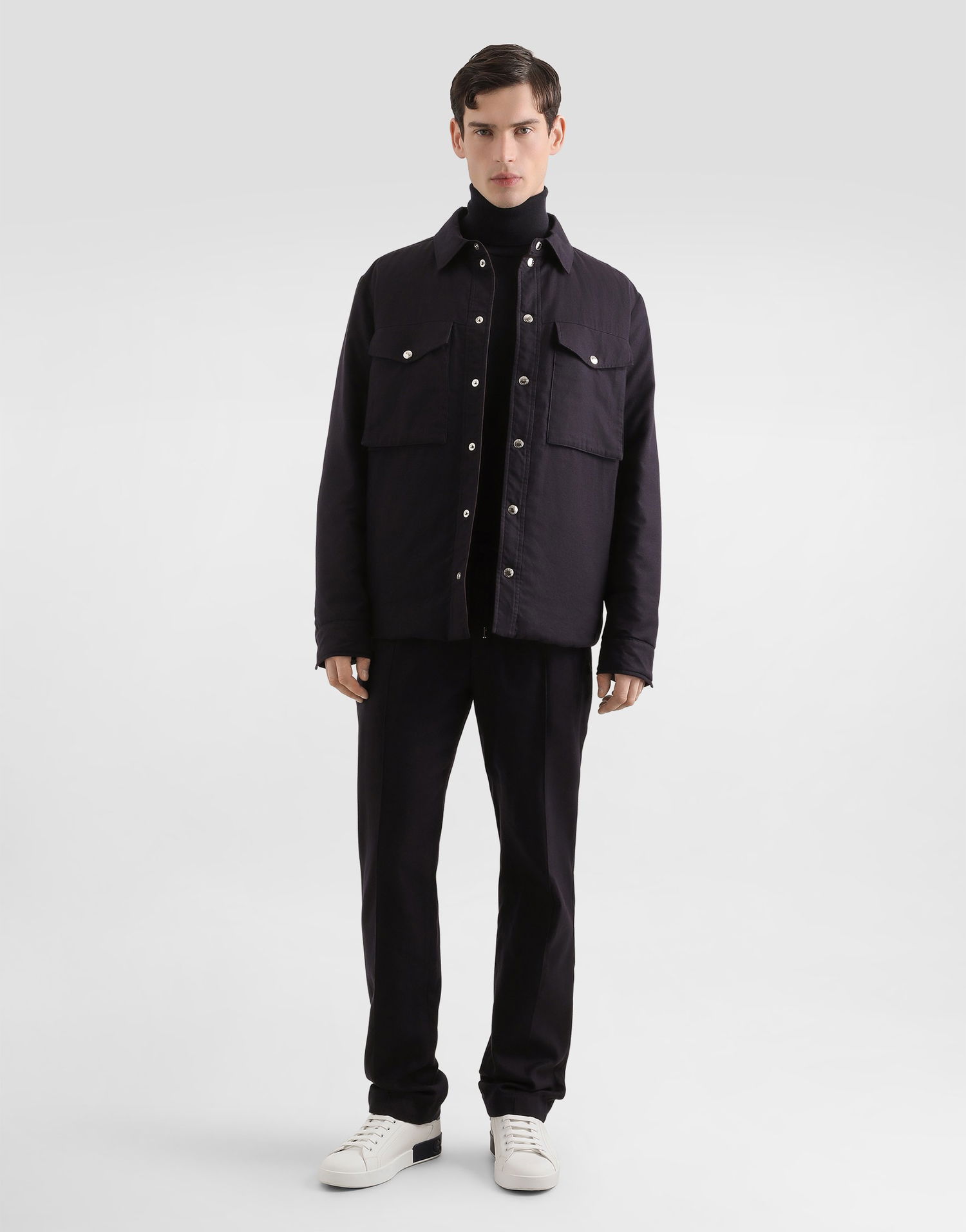 Bunda Dolce & Gabbana Dolce & Gabbana Reversible Shirt Jacket Čierna | G9BSMTFCTABS8031, 1