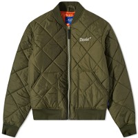 Quilted Patch Bomber Jacket