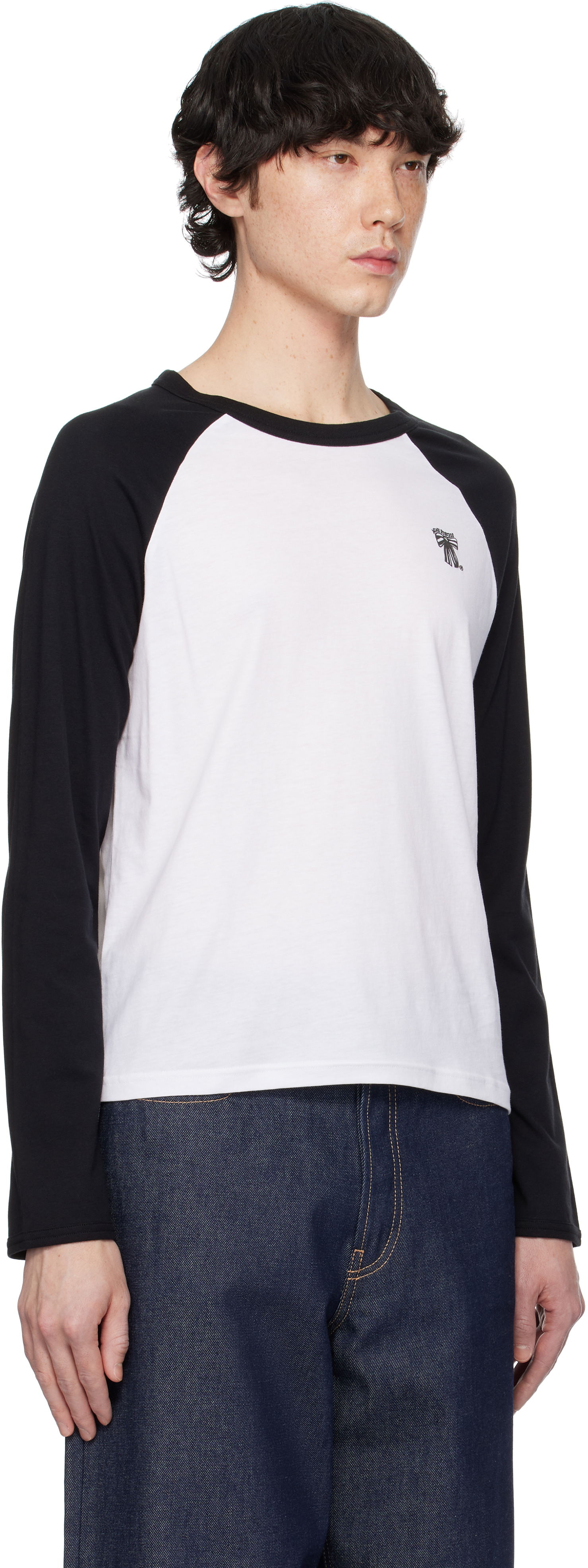 Tričko Acne Studios Acne Studios Regular-Fit Long Sleeve T-Shirt Biela | CL0320-, 1