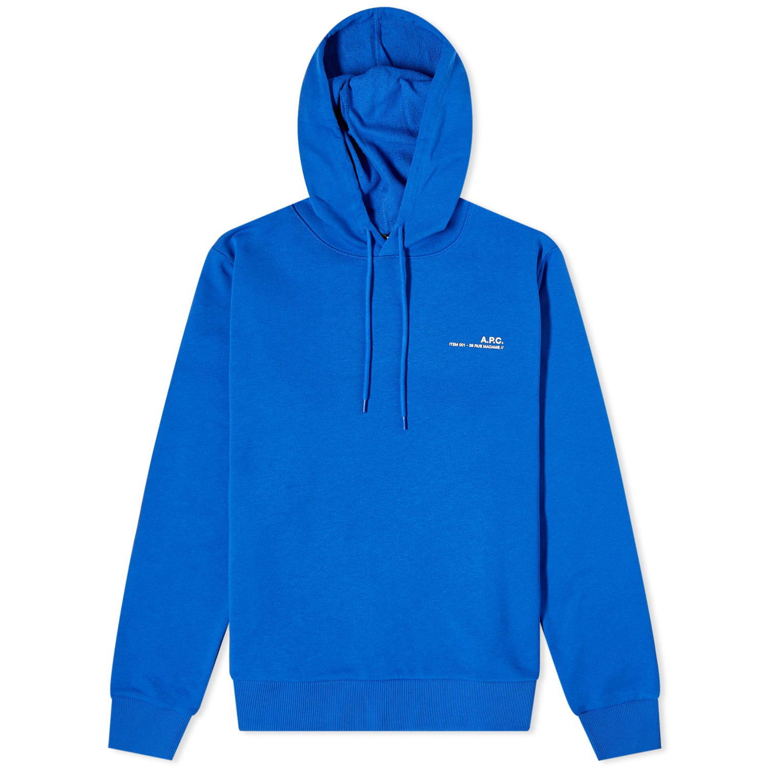 Mikina A.P.C. Item F Logo Hoodie Modrá | COFBQ-F27674-IAG, 0