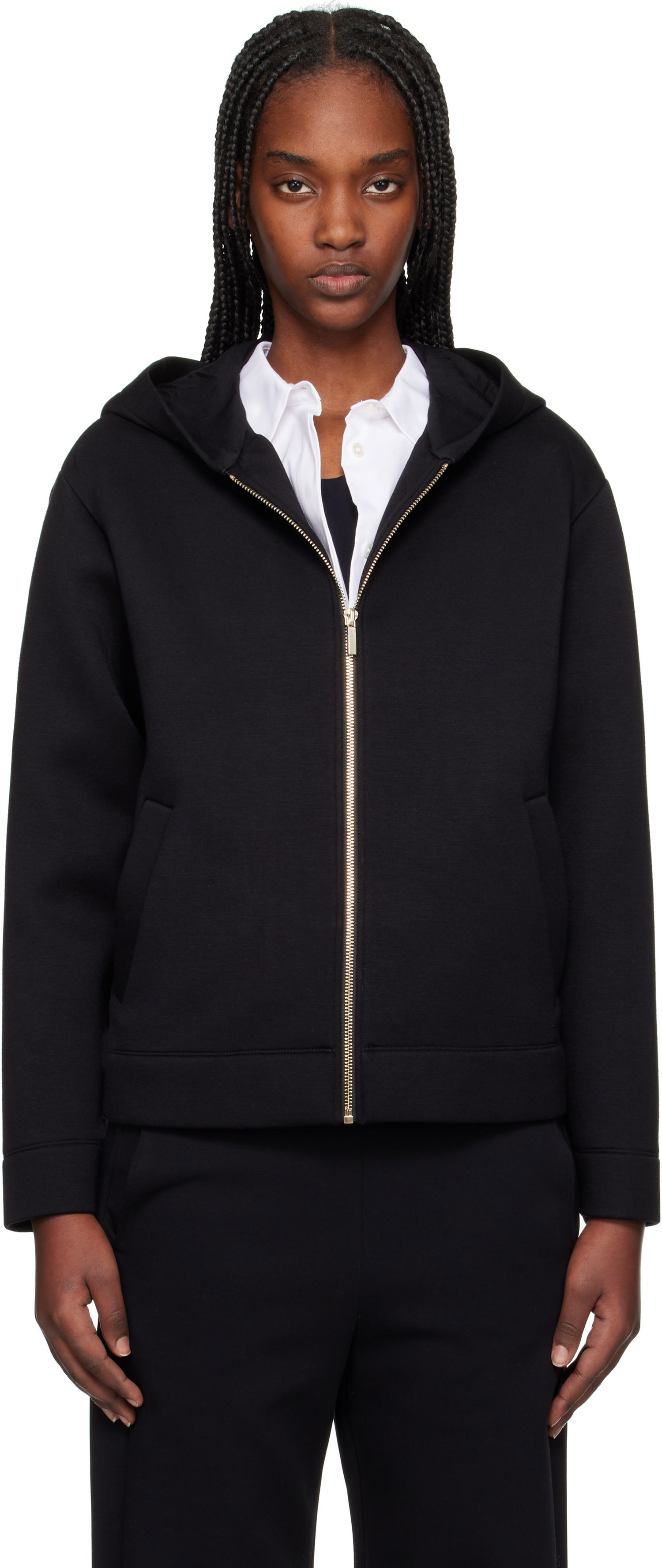 Mikina Max Mara Max Mara Andorra Scuba Hoodie Čierna | 2519911031600, 0