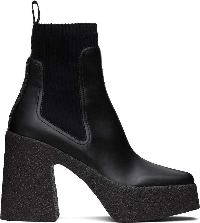 Ponožky Stella McCartney Stella McCartney Skyla Heeled Sock Chelsea Boots Čierna | 810440APADE0